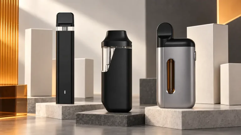 ILEVA STICK, X04 and LFDP59 empty AIO devices for vape capacity selection, fill mass, battery and pack-out.