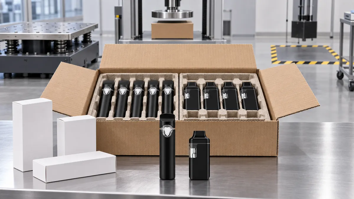Disposable vape shipping carton validation with ILEVA C-DUAL and MUHA devices