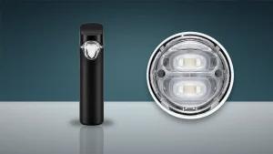 ILEVA C-DUAL dual chamber disposable vape pen beside a top view of its two separate oil chambers